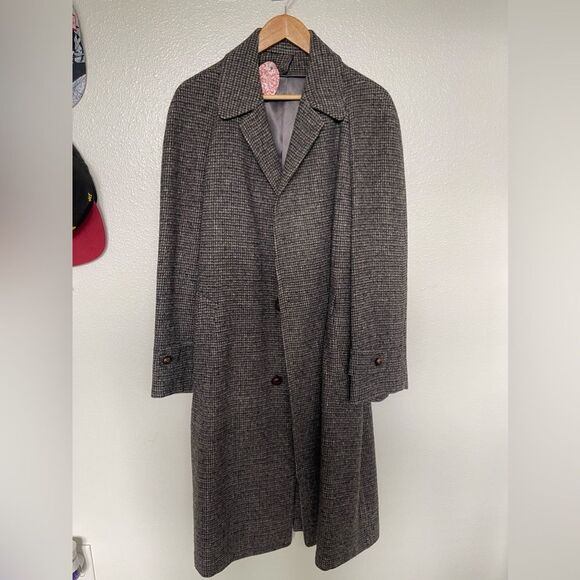 Harris Tweed Wool Coat